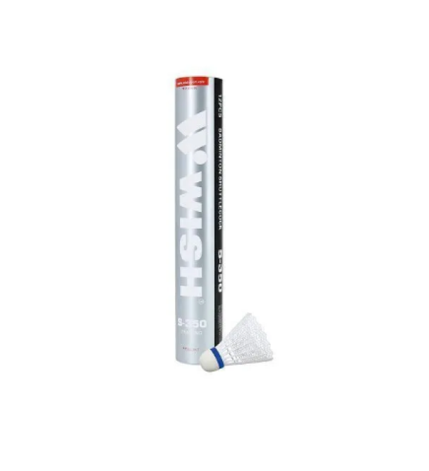 Воланы для бадминтона Wish S-350 (пластик) 12 штук