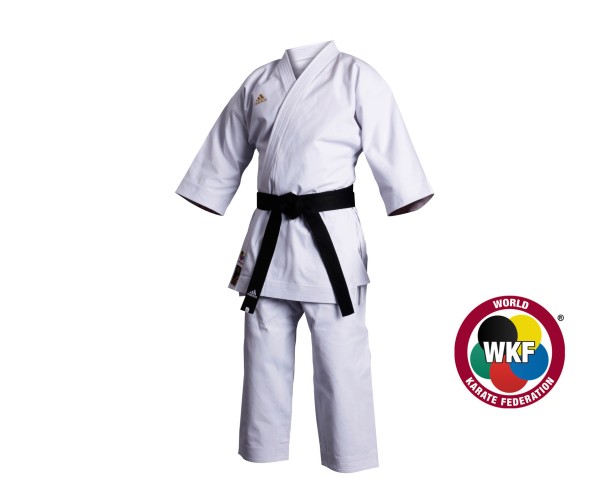 Кимоно для карате Adidas CHAMPION EUROPEAN CUT WKF  (р. 185, цвет белый)