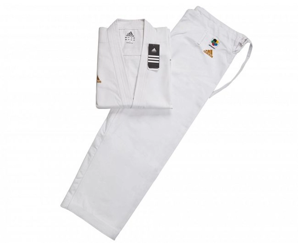 Кимоно для карате Adidas CHAMPION EUROPEAN CUT WKF  (р. 185, цвет белый)