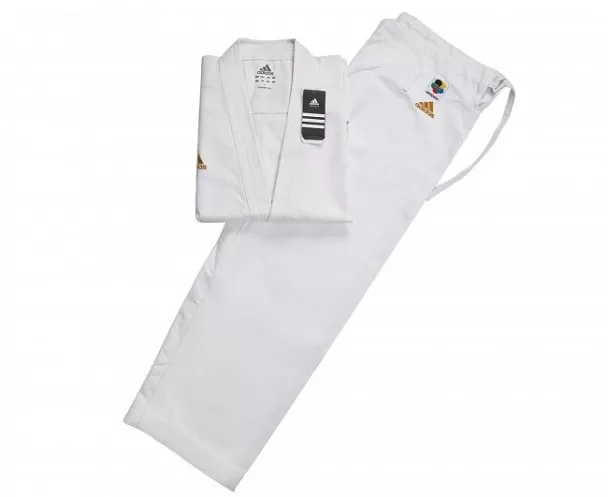 Кимоно для карате Adidas CHAMPION EUROPEAN CUT WKF  (р. 185, цвет белый)