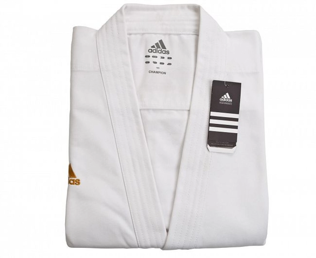 Кимоно для карате Adidas CHAMPION EUROPEAN CUT WKF  (р. 185, цвет белый)