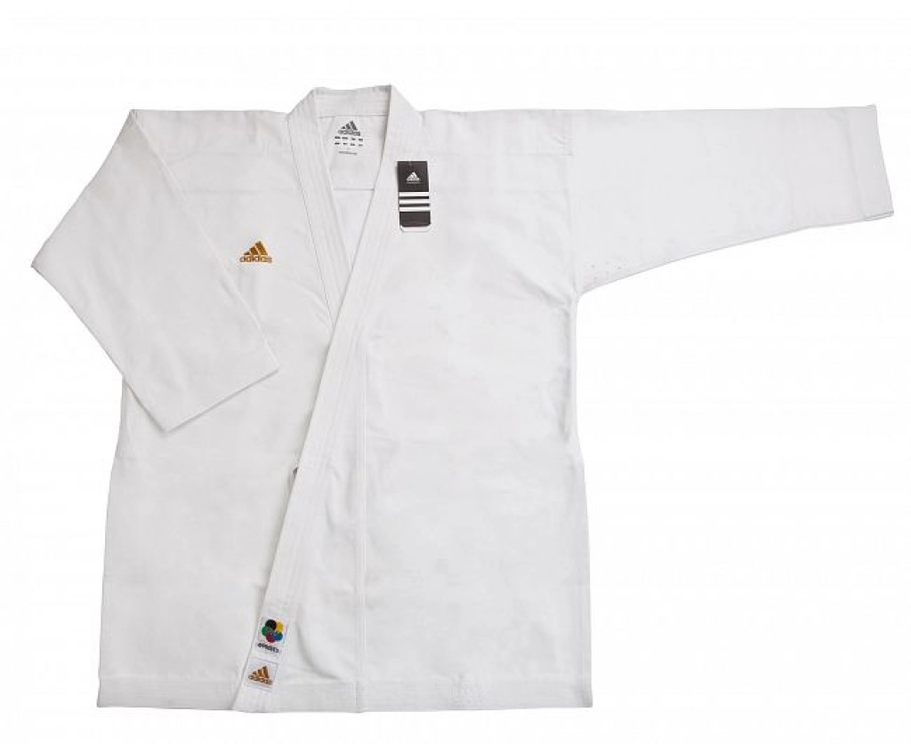 Кимоно для карате Adidas CHAMPION EUROPEAN CUT WKF  (р. 185, цвет белый)