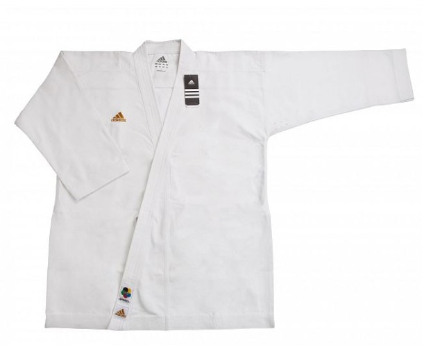 Кимоно для карате Adidas CHAMPION EUROPEAN CUT WKF  (р. 185, цвет белый)