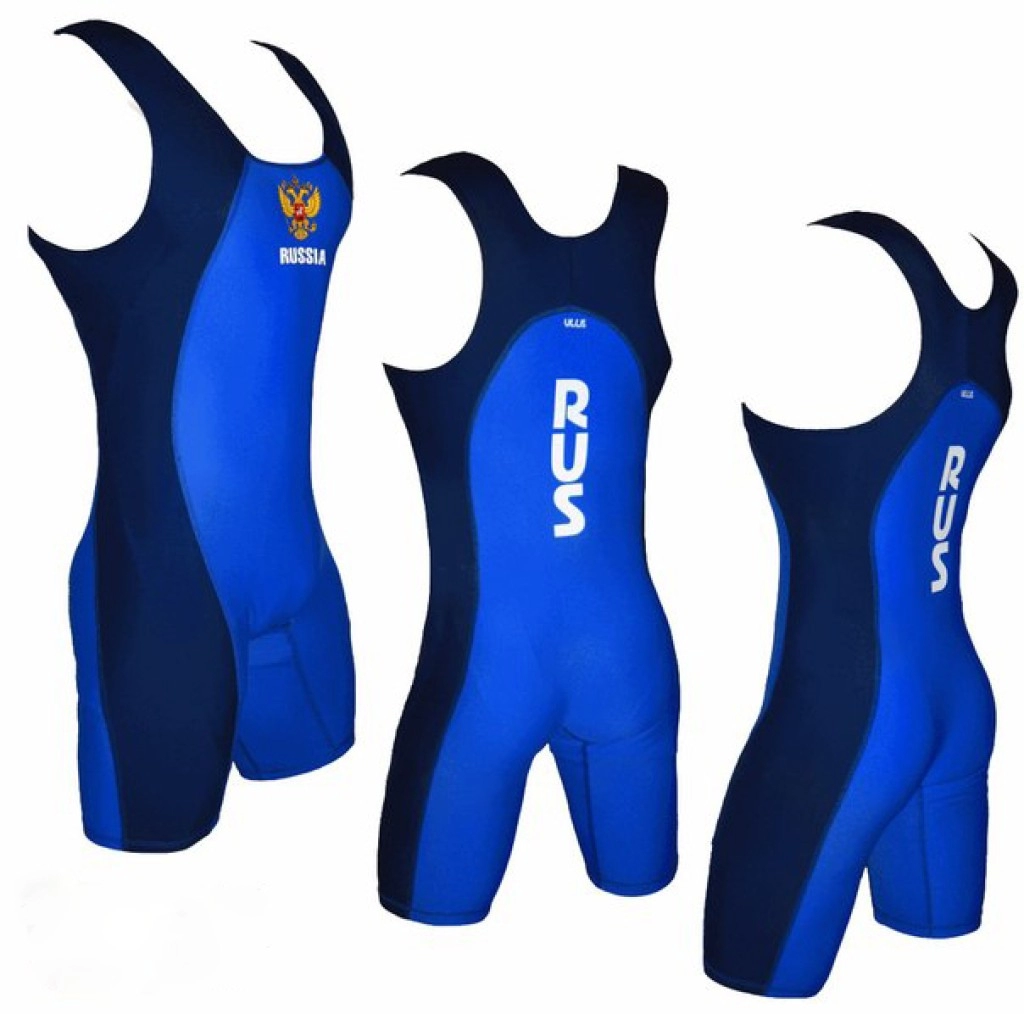 Трико борцовское (р.56, цвет синий комбинированный) ULLIS