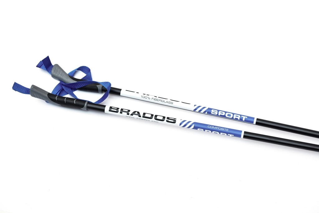 Палки лыжные STC 100% стекловолокно 105 см