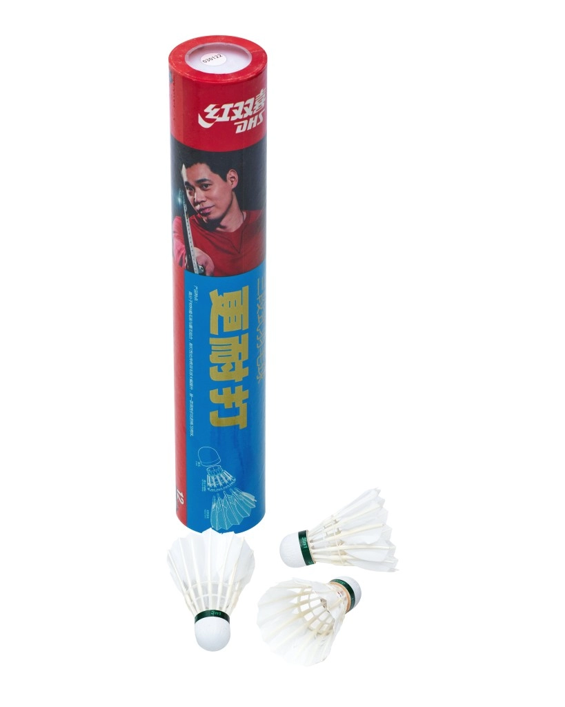 Набор перьевых воланов для бадминтона DHS TR-412 (12 штук)