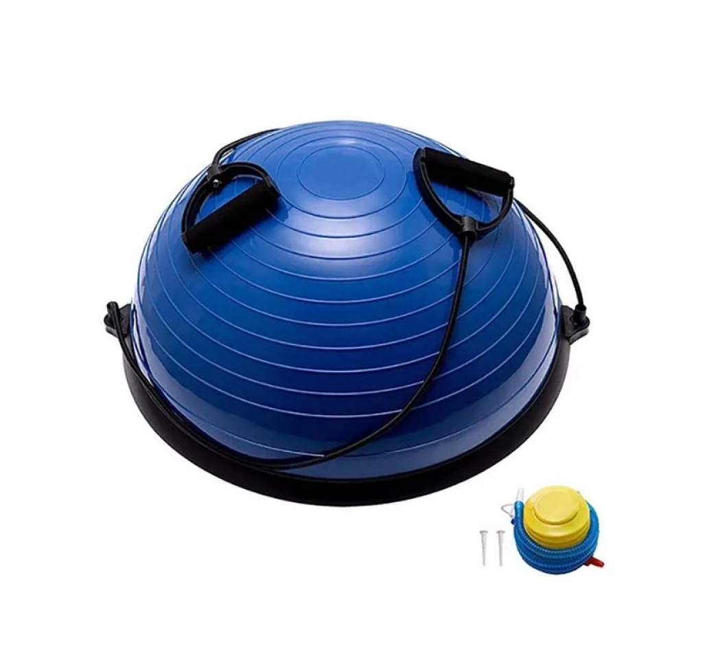 Полусфера BOSU гимнастическая, 58см (синий)