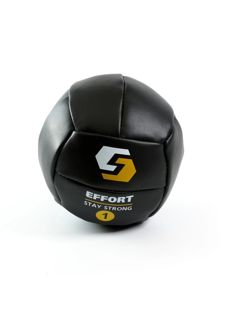 Медбол EFFORT 1кг, d14 см (винилискожа)