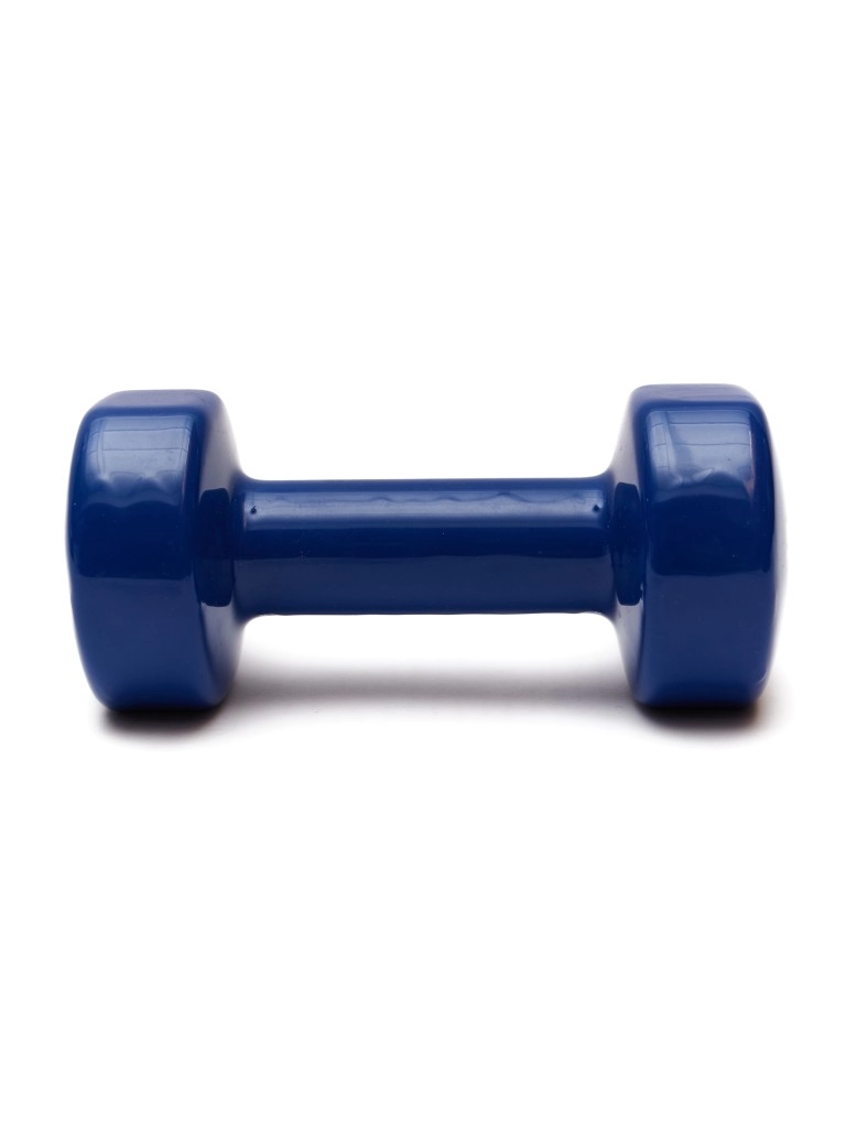 Гантель виниловая DB-101 5 кг, тёмно-синяя