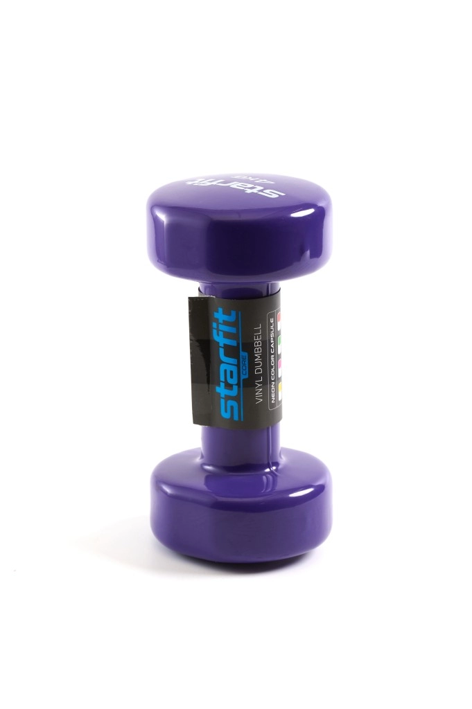 Гантель виниловая DB-101 4 кг, фиолетовая
