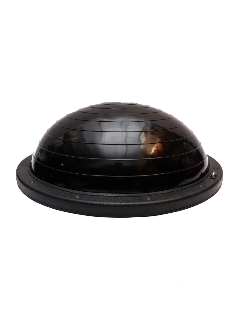 Полусфера "BOSU" с эспандерами, с насосом Hurricane 58см (черный)