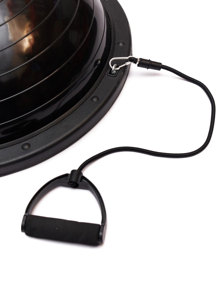 Полусфера "BOSU" с эспандерами, с насосом Hurricane 58см (черный)