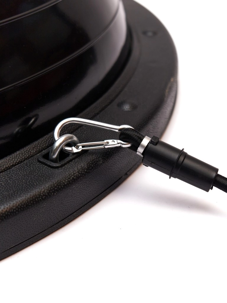 Полусфера "BOSU" с эспандерами, с насосом Hurricane 58см (черный)