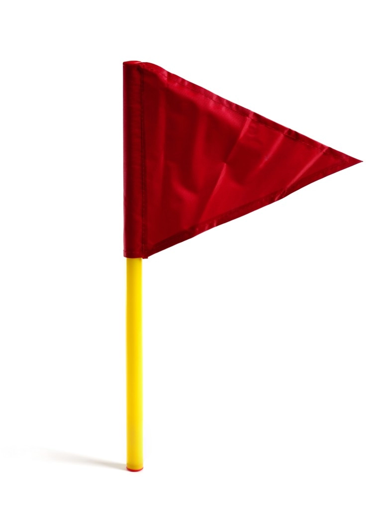 Палка гимнастическая пластиковая 53 см с флажком СТРОМ