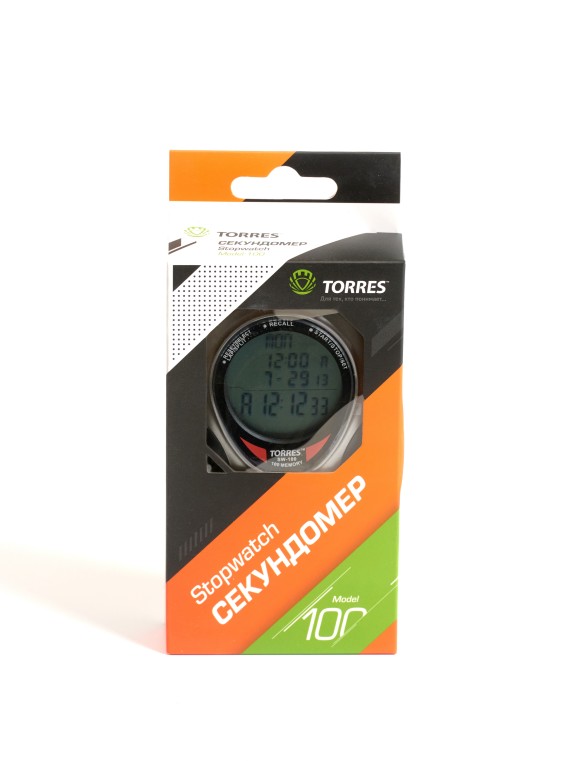 Секундомер проф. "TORRES Professional Stopwatch" 100 яч. пам., таймер, метроном