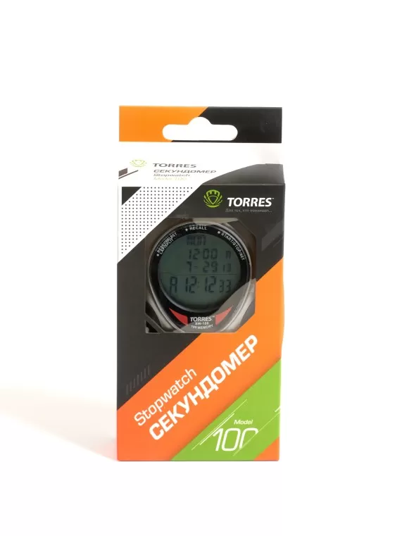 Секундомер проф. "TORRES Professional Stopwatch" 100 яч. пам., таймер, метроном