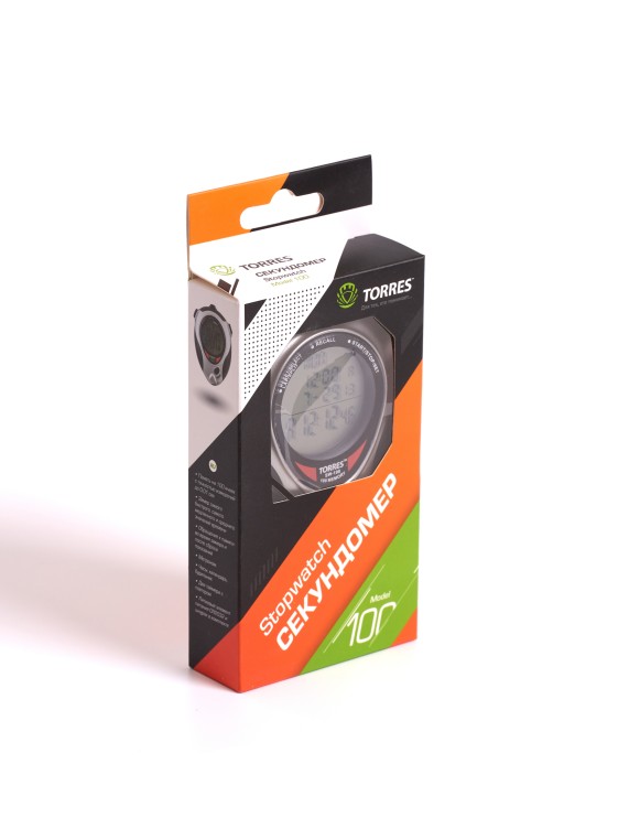 Секундомер проф. "TORRES Professional Stopwatch" 100 яч. пам., таймер, метроном