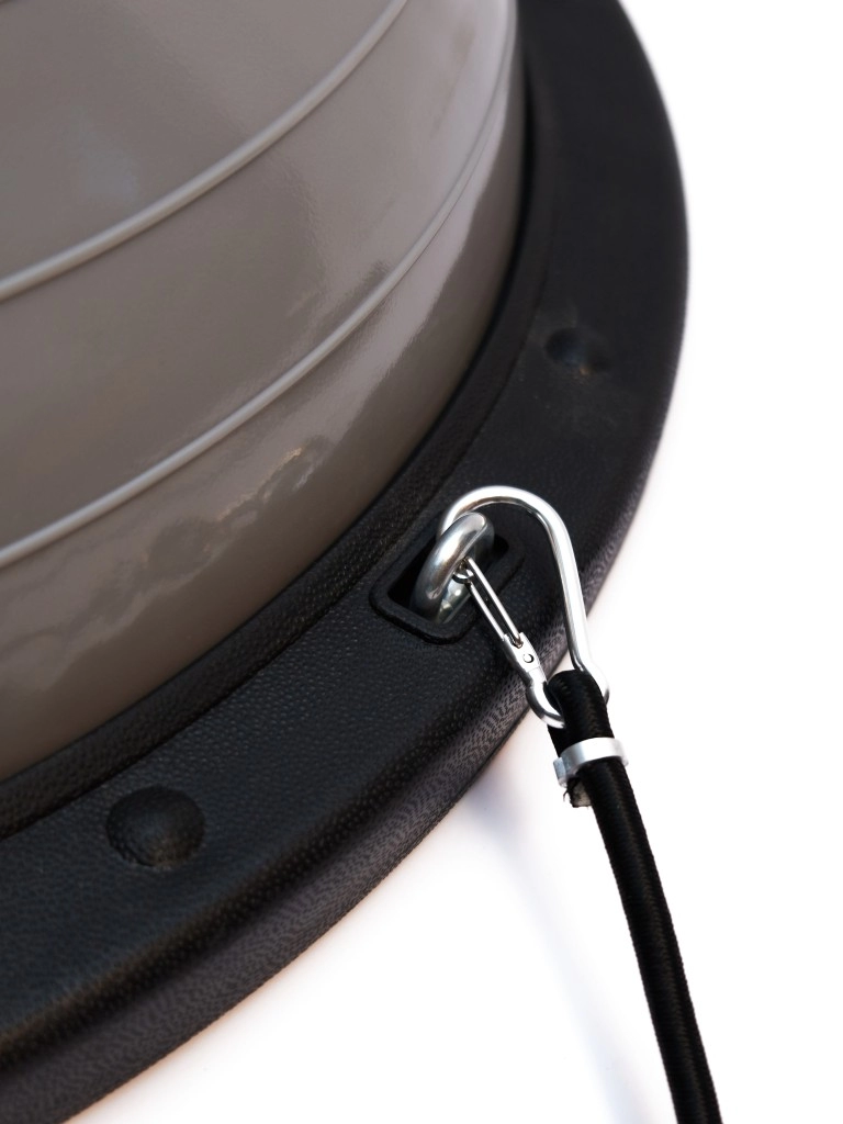 Полусфера "BOSU" с эспандерами, с насосом Hurricane 58см (серый)