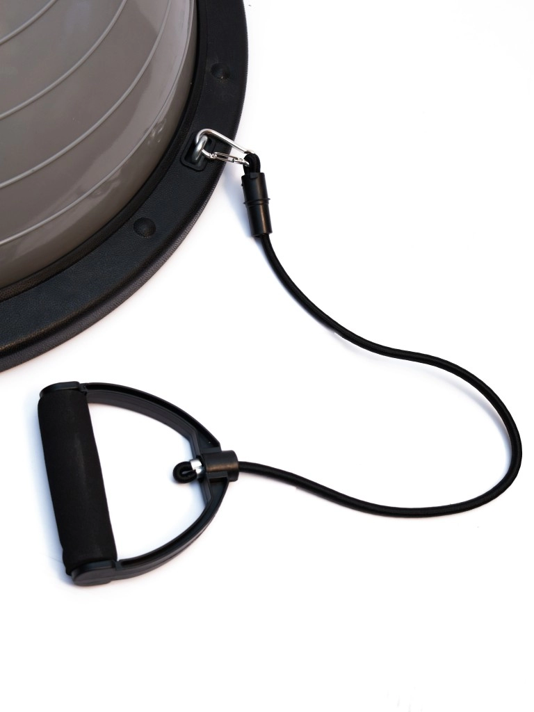 Полусфера "BOSU" с эспандерами, с насосом Hurricane 58см (серый)