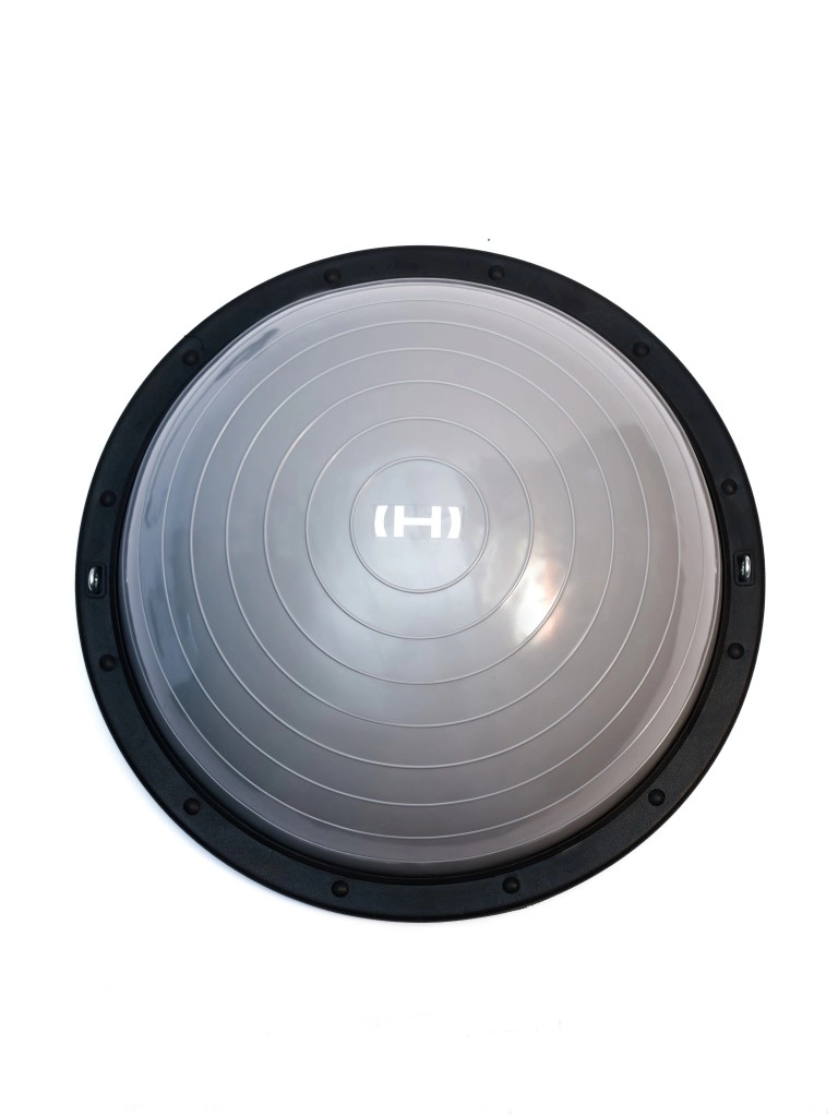 Полусфера "BOSU" с эспандерами, с насосом Hurricane 58см (серый)