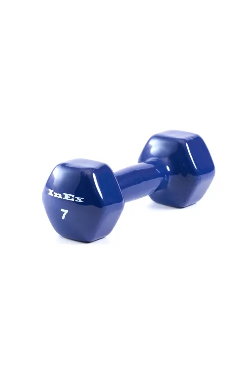 Гантель виниловая 3,15 кг INEX IN-VD7 (Синий)