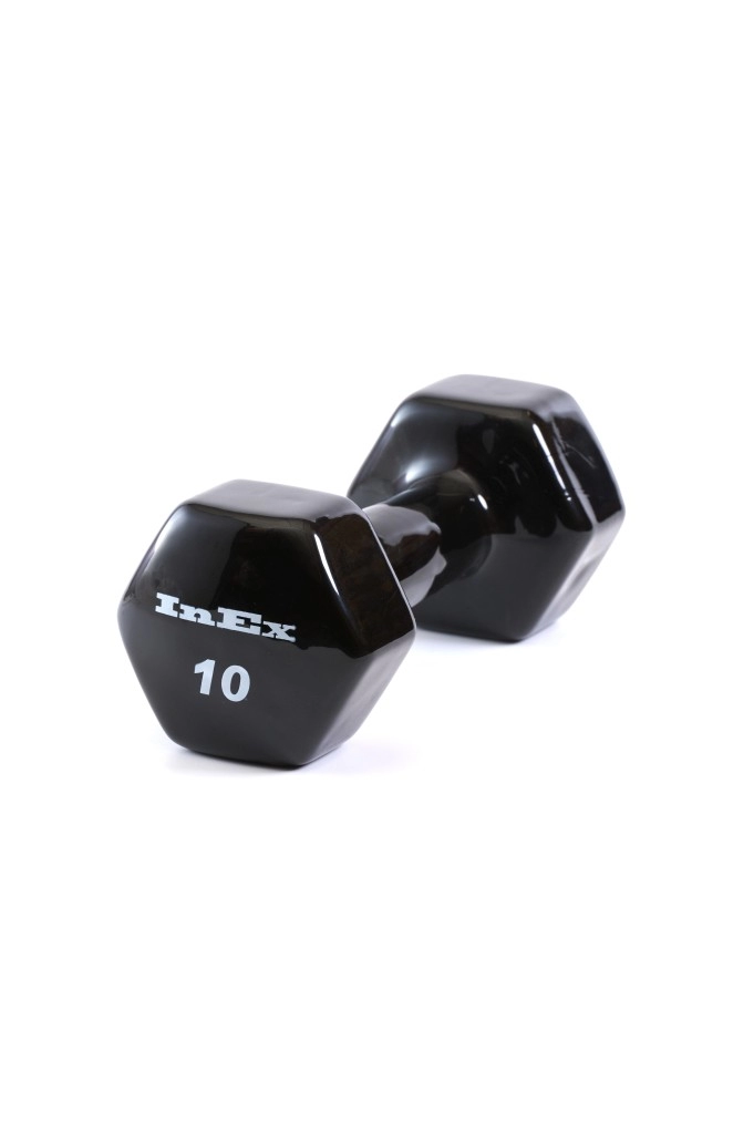 Гантель виниловая 4.45 кг INEX IN-VD10 (Черный)