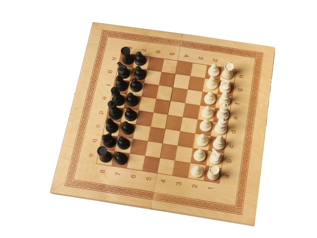Игра 2в1 малая 400/200/34 (шашки, шахматы пластмассовые)
