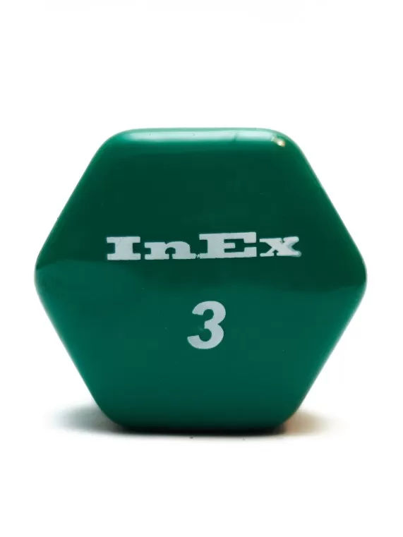 Гантель виниловая 1,35 кг INEX IN-VD3 (Зеленый)
