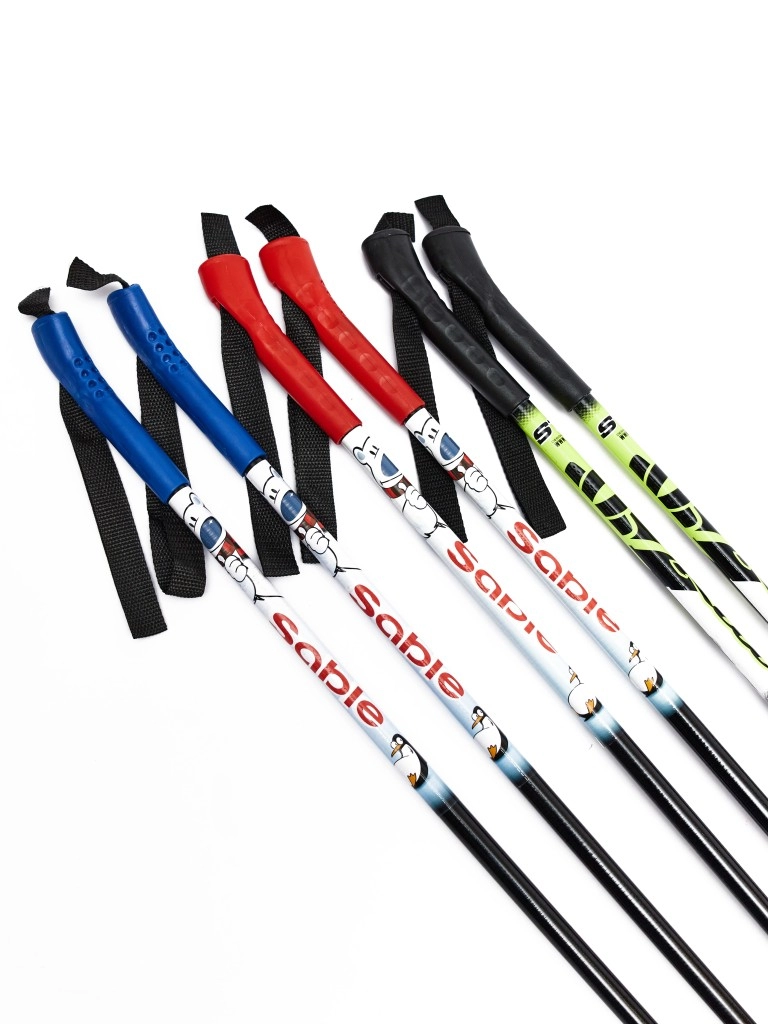 Палки лыжные детские STC 100% стекловолокно 90 см