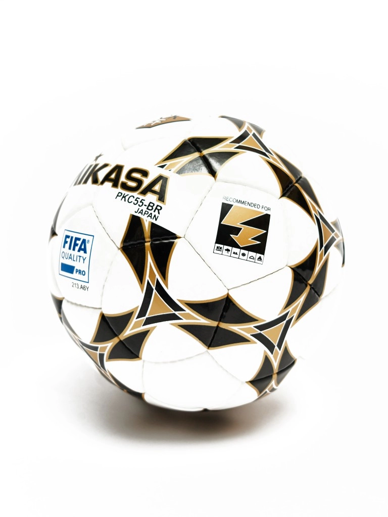 Мяч футбольный MIKASA PKC55BR-1, р.5, гл.ПУ, FIFA Quality PRO, руч.сш