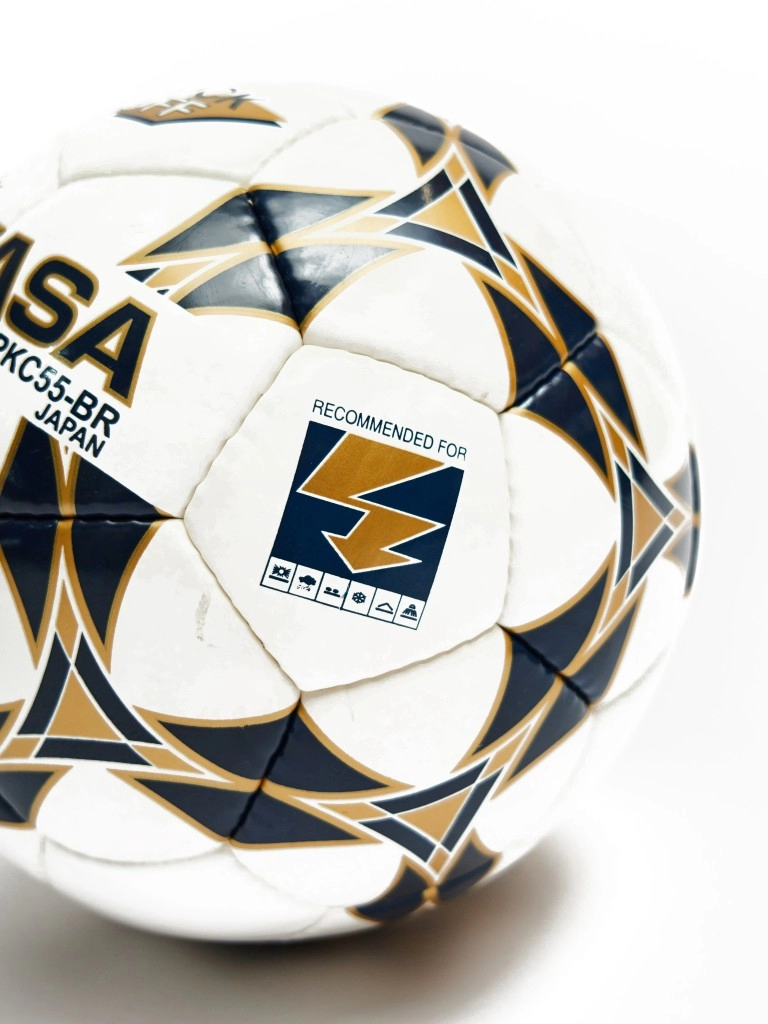 Мяч футбольный MIKASA PKC55BR-2, р.5, гл.ПУ, FIFA  PRO, 32 пан, руч.сш