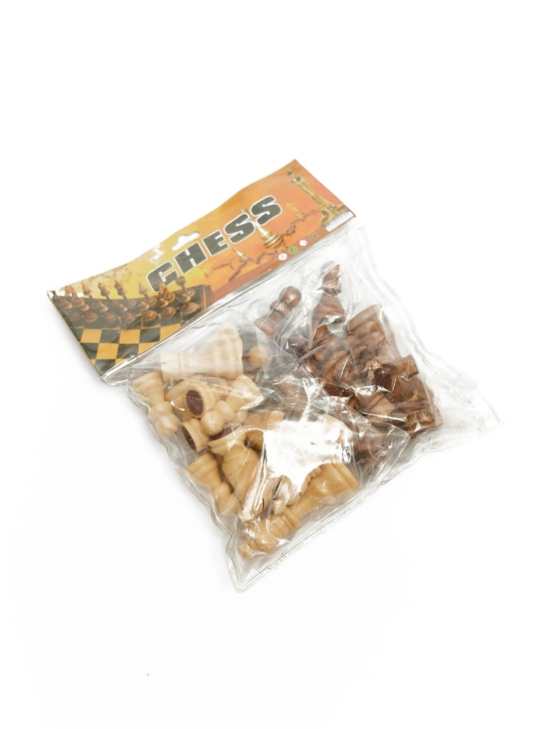 Набор шахматных фигур с мягкой доской  (дерево) CHESS