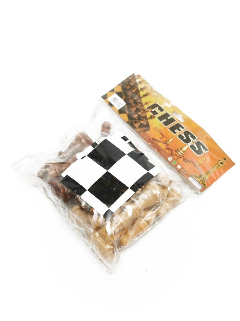 Набор шахматных фигур с мягкой доской  (дерево) CHESS