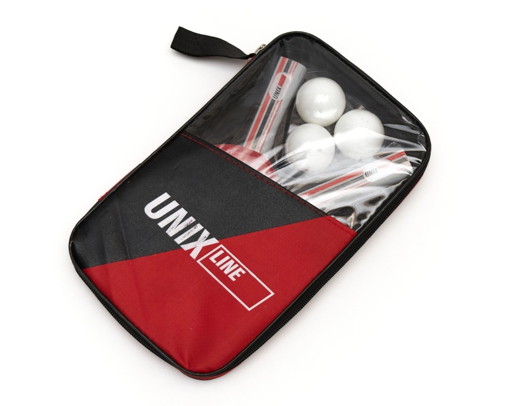 Набор ракеток для настольного тенниса UNIX Line в чехле (2 ракетки+3мяча)