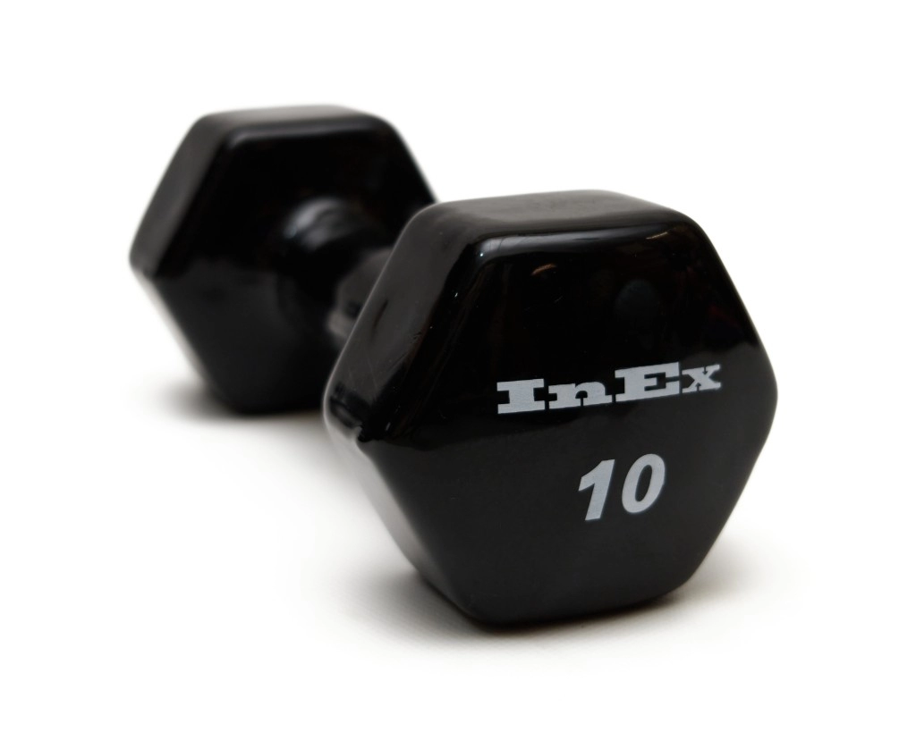 Гантель виниловая 4.45 кг INEX IN-VD10 (Черный)