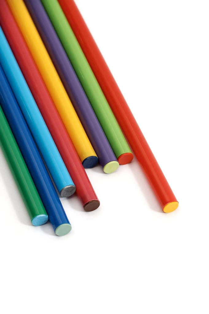 Палка гимнастическая пластиковая 100 см