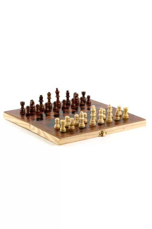 Игровой набор CHESS шахматы, нарды, шашки (малый), фигуры пластик