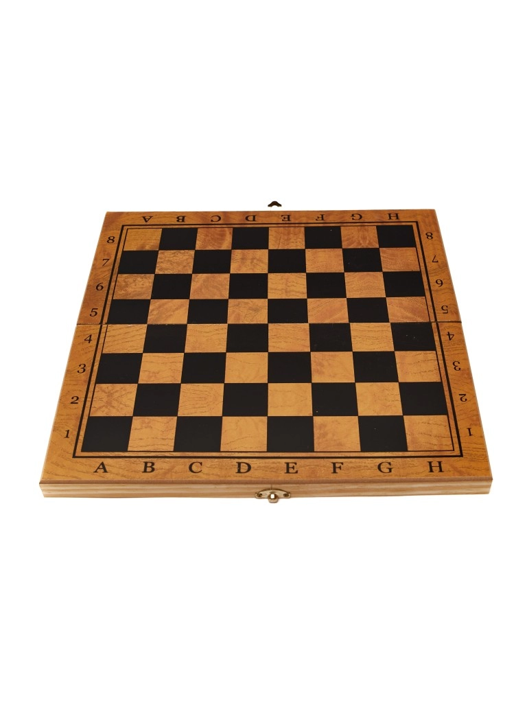 Игровой набор CHESS шахматы, нарды, шашки (средний), фигуры пластик