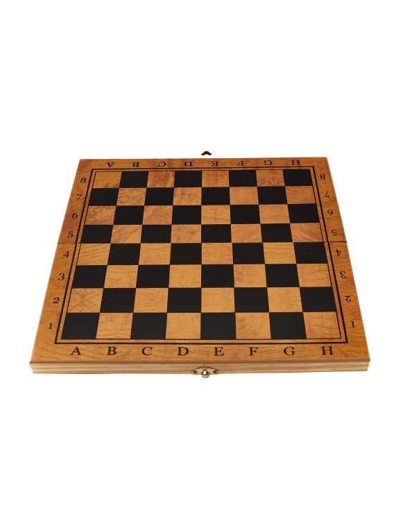 Игровой набор CHESS шахматы, нарды, шашки (средний), фигуры пластик