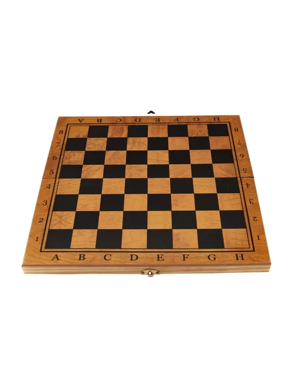 Игровой набор CHESS шахматы, нарды, шашки (средний), фигуры пластик