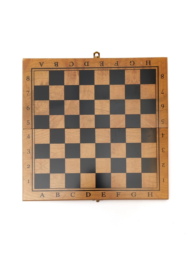 Игровой набор CHESS шахматы, нарды, шашки (средний), фигуры пластик