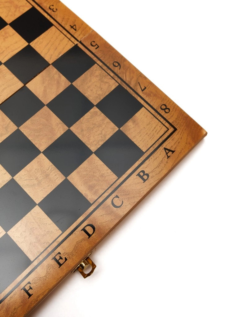 Игровой набор CHESS шахматы, нарды, шашки (средний), фигуры пластик