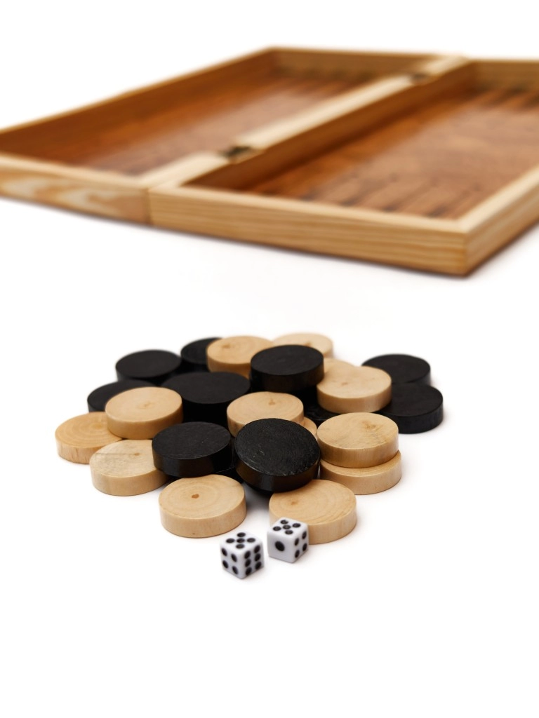 Игровой набор CHESS шахматы, нарды, шашки (средний), фигуры пластик