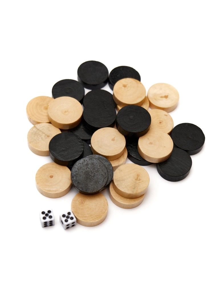 Игровой набор CHESS шахматы, нарды, шашки (средний), фигуры пластик