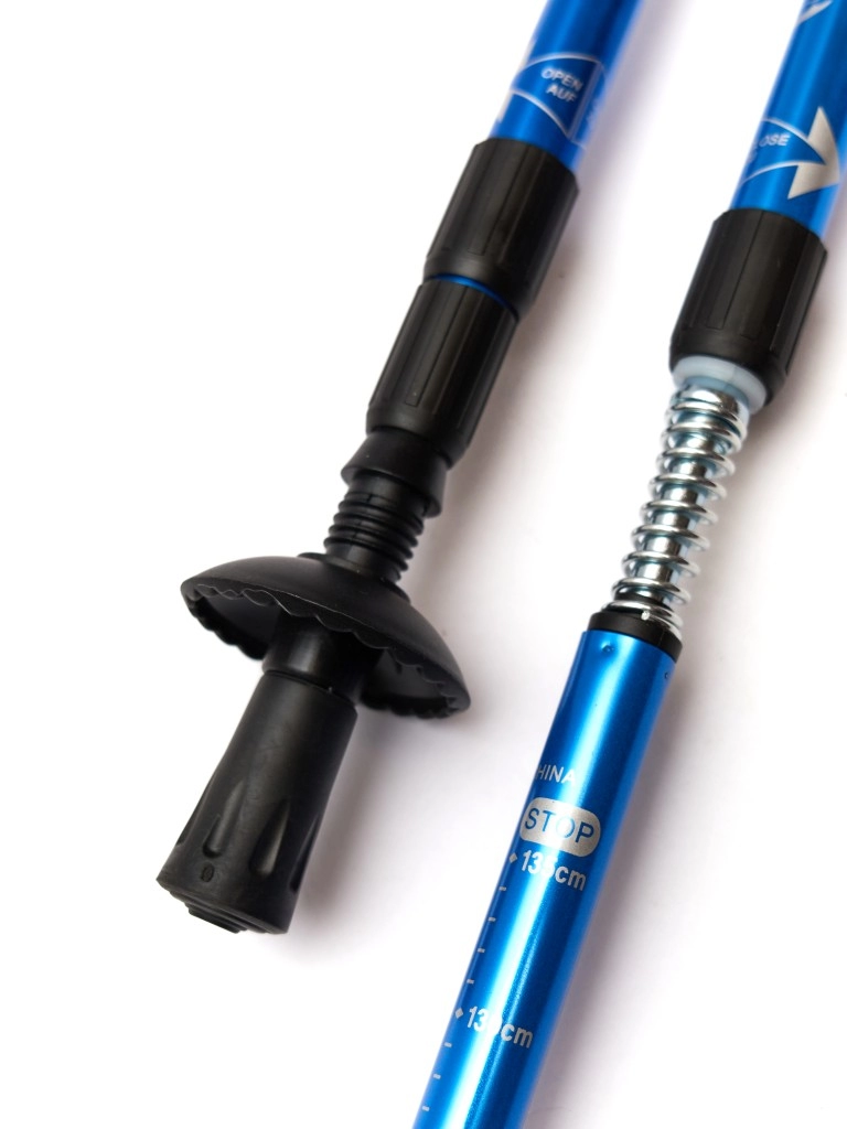 Скандинавские палки Antishock 2-секционные, 77-135 см