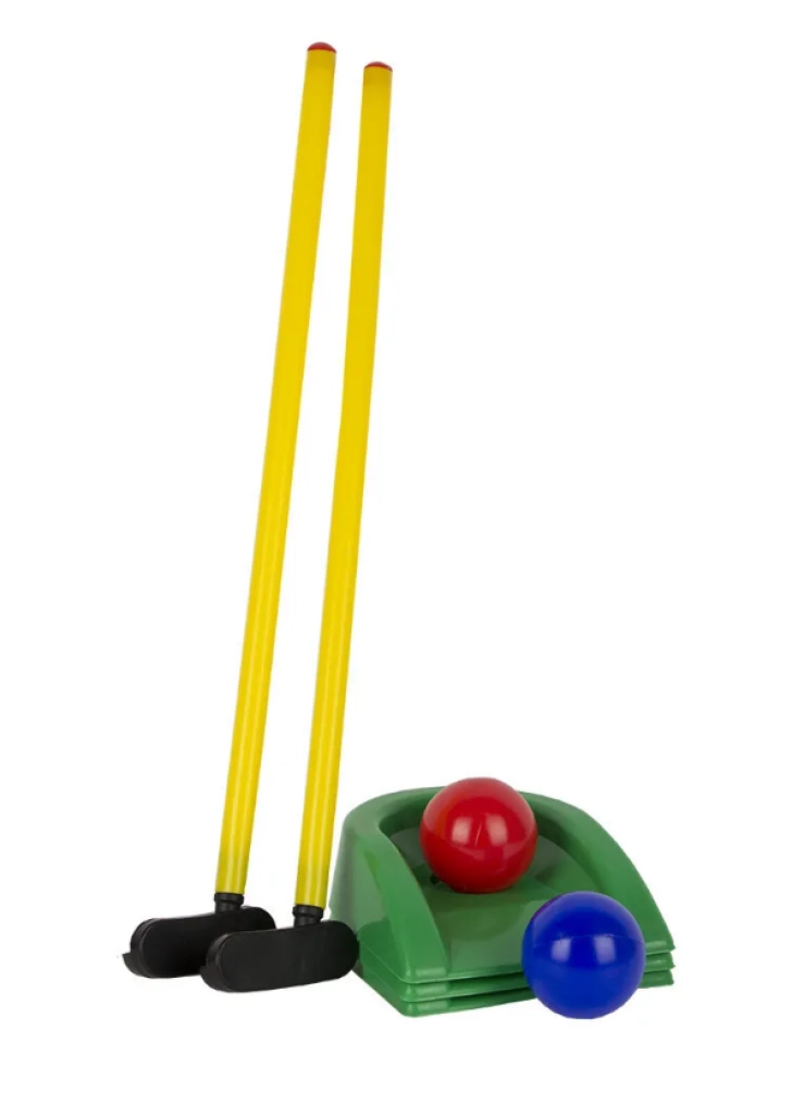 Игра "Мини-гольф" (клюшка 2 шт., лунка 3 шт., шар 2 шт.)