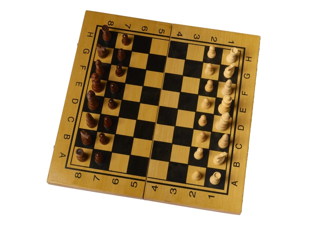 Игровой набор шахматы, нарды, шашки (большой), фигуры дерево