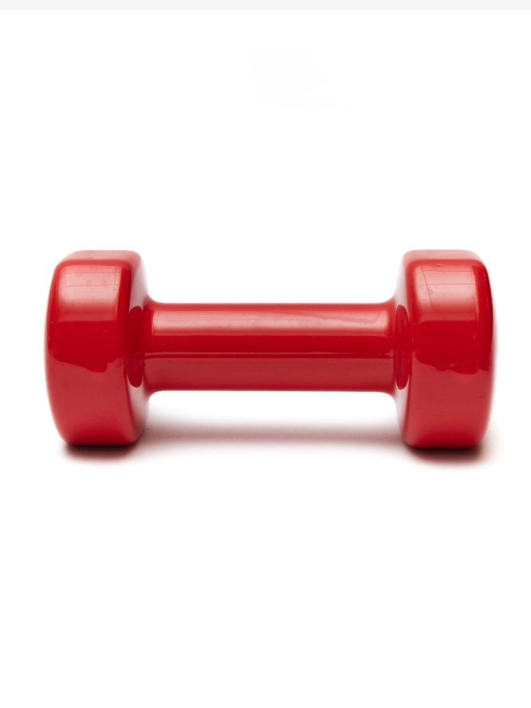 Гантель виниловая DB-101 3 кг, красная