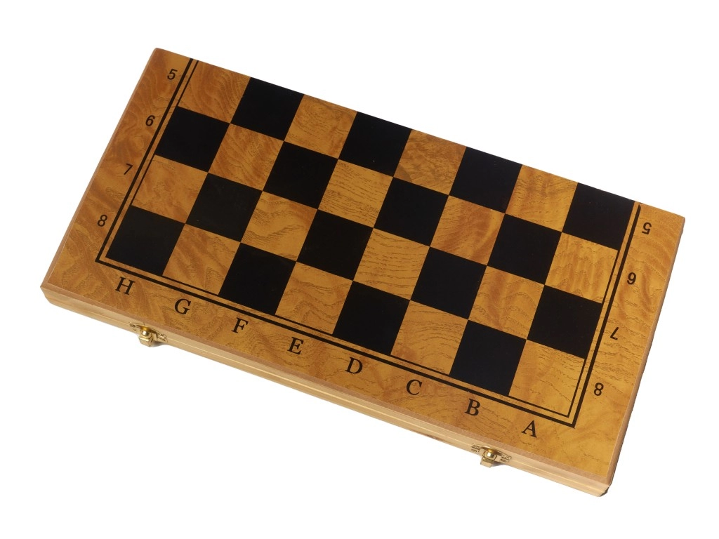 Игровой набор CHESS шахматы, нарды, шашки (большой), фигуры пластик