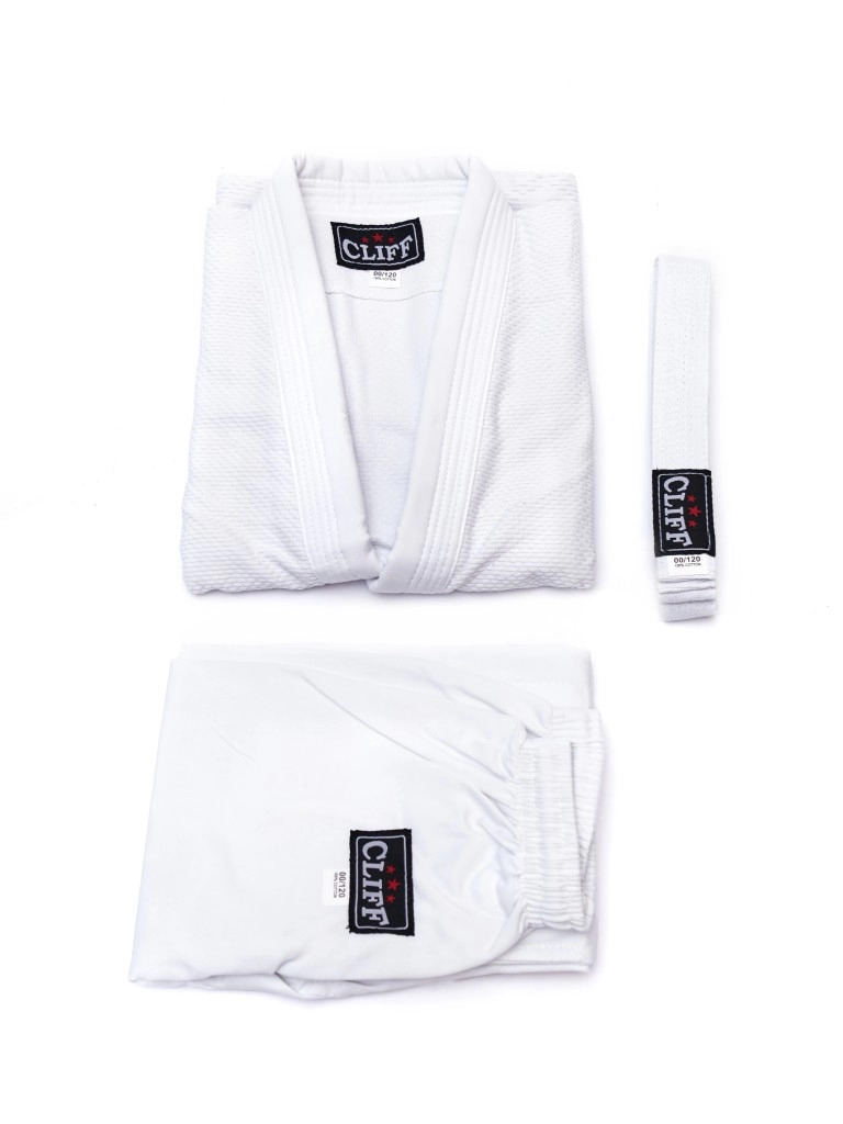 Кимоно для дзюдо Cliff (цвет белый, рост - 120 см)